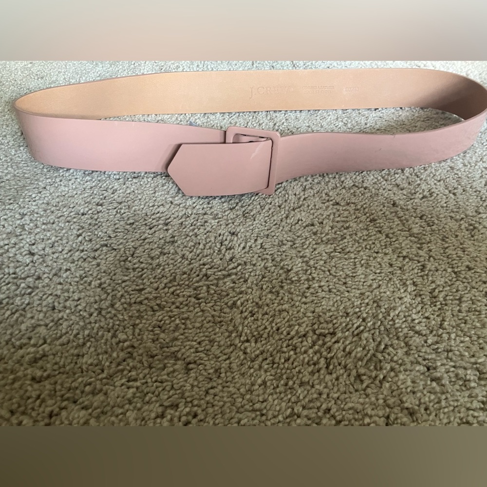 Pink shiny leather J Crew belt GREAT condition